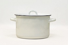 Кастрюля эмалированная 3л без рисунка 