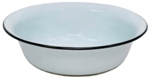 Таз эмалированный 7л без рисунка 1/5