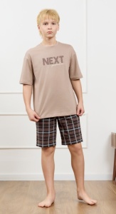 Костюм мал. (футб+шорты)  Браун-2 рост 164 (ЧЗ)