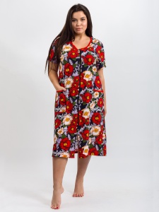 Халат жен. на молнии Эконом р.54 (ЧЗ)