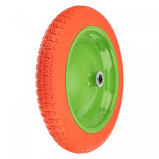 Колесо полиуретан 3.00-8, ось 90мм, внутр д16мм Сибртех