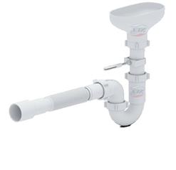 Сифон АНИ 1 1/2х40 прямоточный с разрывом струи, гибкое соединение