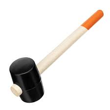 Киянка резиновая 680гр черная деревянная ручка Sparta