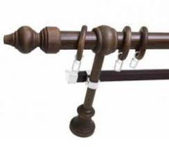 Карниз круглый  Пластик 3,6м двурядный орех