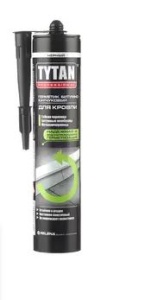 Герметик кровельный битумно-каучуковый черный 310мл Титан (12)