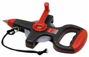 Рулетка геодезическая 30м лента металлическая открытый корпус MATRIХ