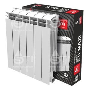 Радиатор б/мет  6 секц  STI MAXI 500/100 без монтажного комлекта