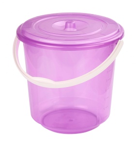 Ведро 10л с крышкой  Хозяюшка