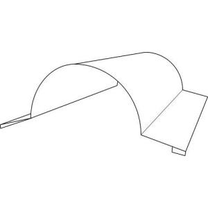 Конек круглый оцинкованный  1,25м