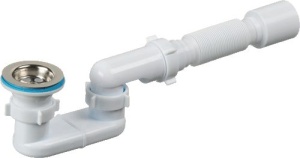 Сифон для душевого поддона АНИ 1 1/2 гибкое соединение 40х50