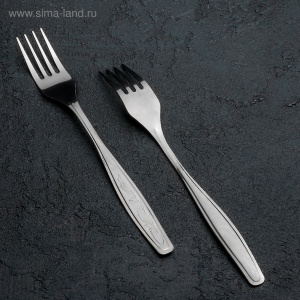 Вилка столовая нержавеющая сталь тонколистовая Силуэт 1,0 мм 