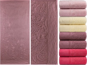 Полотенце жаккард махровое Сальса 35х70см плотность 465гр/м2