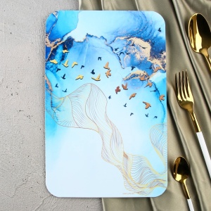 Доска разделочная 30х20см гибкая с рисунком Сима-Ленд