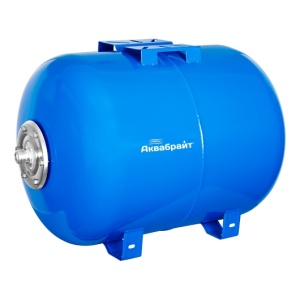 Бак расширительный АКВАБРАЙТ (гидроаккум) 100л гориз (синий)  