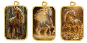 Прихватка овальная, прямоугольная печать односторонняя С.Г. 