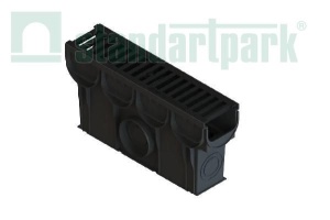 Пескоуловитель S'park2-3 пластиковый с чугунной щель решеткой кл.С ПУ-10.14.25-ПП  0888033  21