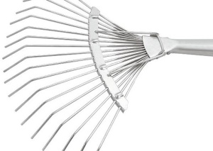 Грабли веерные 18зубые круглый зуб оцинкованный Сибртех