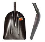 Лопата снеговая 350х450мм рельсовая сталь 