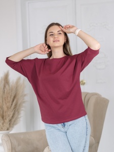 Блузка (джемпер) жен. рукав 3/4 М299-20 р.56 (ЧЗ)