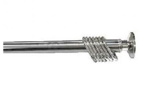 Карниз д/в Zalel 110-200 см хром с кольц