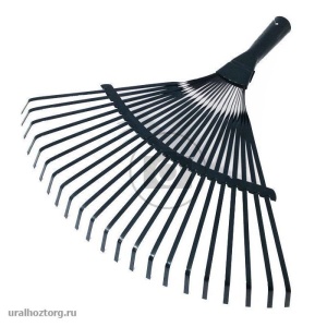 Грабли веерные 22 зуба плоские Урожайная сотка