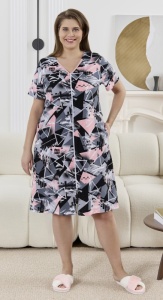 Халат жен. на молнии Нора р.50 (ЧЗ)