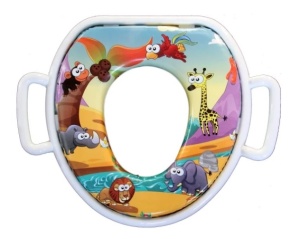 Сиденье для унитаза детское мягкое с ручками