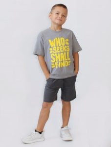 Костюм мал. (футб+шорты)  23202 рост 128 (ЧЗ)