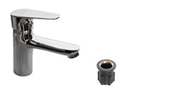 Смеситель для умывальника МЕГАБРИЗ рычажный литой излив 11см.