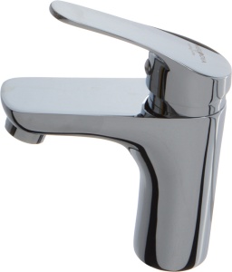 Смеситель для умывальника MELODIA  рычажный литой короткий  излив.