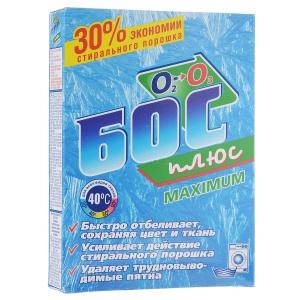 Средство чистящее отбеливатель-пятновыводитель 300гр БОС плюс МАХ 