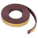 Уплотнитель резиновый для окон на клейкой основе (профиль-E коричневый) 10м