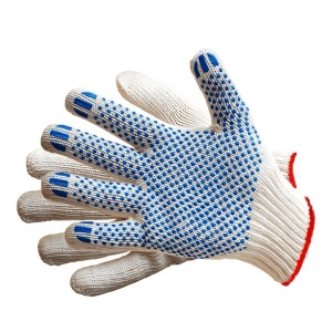 Перчатки ПВХ х/б 5-и нитка 10 кл. (1/10/400)