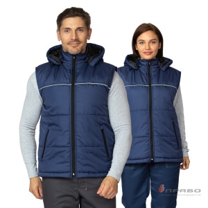 Жилет утеплённый Кама т/синий р.96-100(ЧЗ)