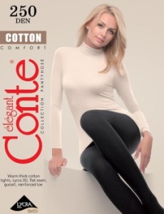 Колготки жен. Котон 250 ден черн р.5 (ЧЗ)