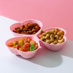 Менажница 3 отделения Сердечки 23х21,5х4см 