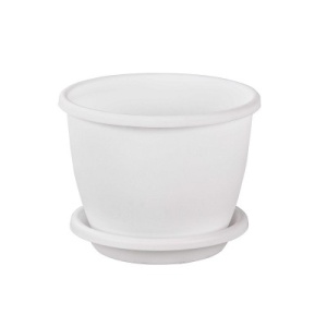 Горшок цв. Афина  5,5л с под. белый