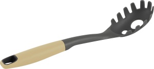 Ложка для спагетти Virtuoso противоскользящая ручка, сливочный крем 1/25