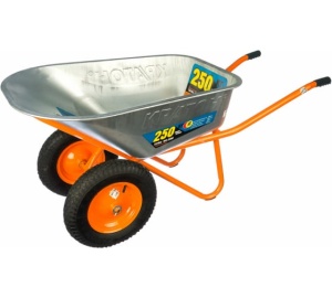 Тачка строит. 2-х колес. усил.110л/250кг WB-250DN Кратон