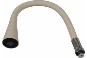 Излив гибкий цветной силик. с 2- режим насадкой БЕЖЕВЫЙ №6 (Русант)