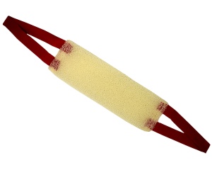 Мочалка банная Шахтерская Оригинал 38см жесткая бежевого цвета 1/25