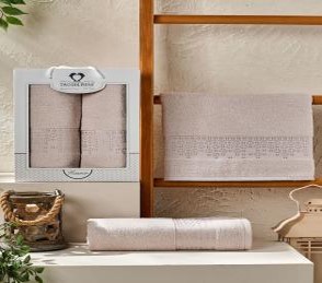 Полотенце махровое в коробке 2 шт (50х90,70х140) JUANNA,VEVIEN,MERZUKA,DOLPHINS