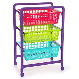 Контейнер для игрушек с выдвижными лотками на колесах, Полимербыт