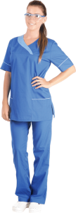 Костюм медицинский женский ШАРМ василек,  р.44/46, 158-164 (ЧЗ)