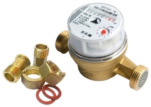 Счетчик воды МЕТЕР СВУ-15 с обратным клапаном