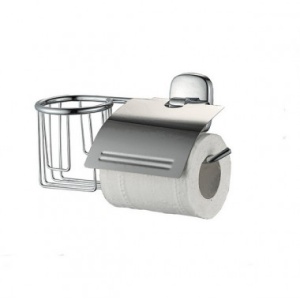 Бумагодержатель д/туал. бум. с крышкой, подставкой под осв-ль,правые ZOLLEN SIEGEN 