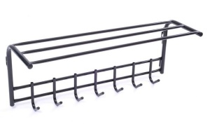 Вешалка настенная 7 крючков с полкой 700х200х240мм Олимп