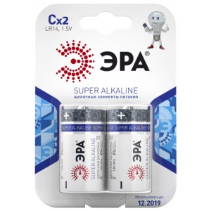 Батарейка Эра LR14-2BL тип C средняя 2штуки 