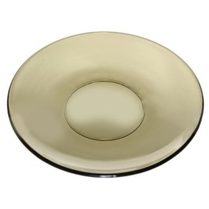 Тарелка стекло 17см десертная Basilico дымка гладкая