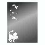 Зеркало П 600х800мм прямоугольное, рисунок